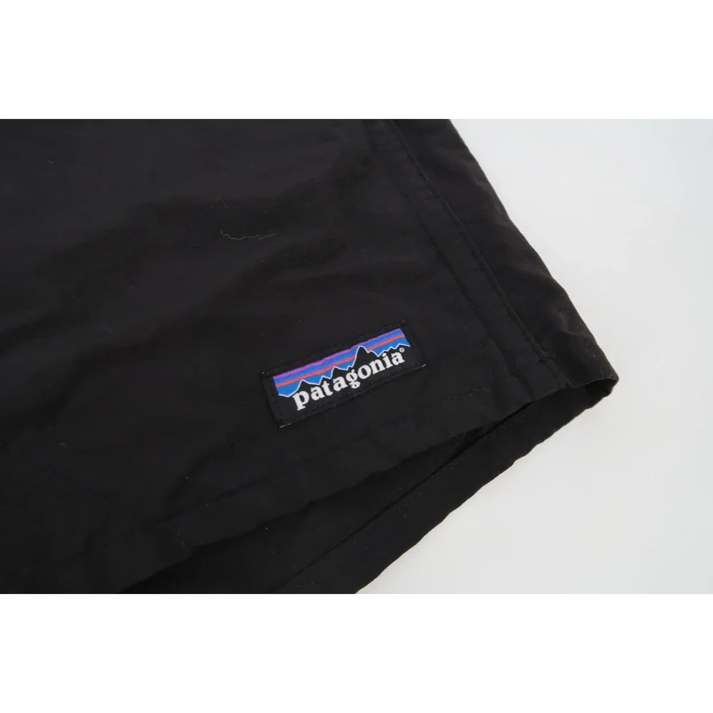 Patagonia Netplus Mens XS Baggies Swim‎ Shorts Black Solid Unlined Swim Trunks